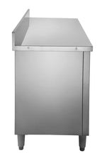 Edelstahl Arbeitsschrank Basic 200x60 mit Aufkantung 100 mm