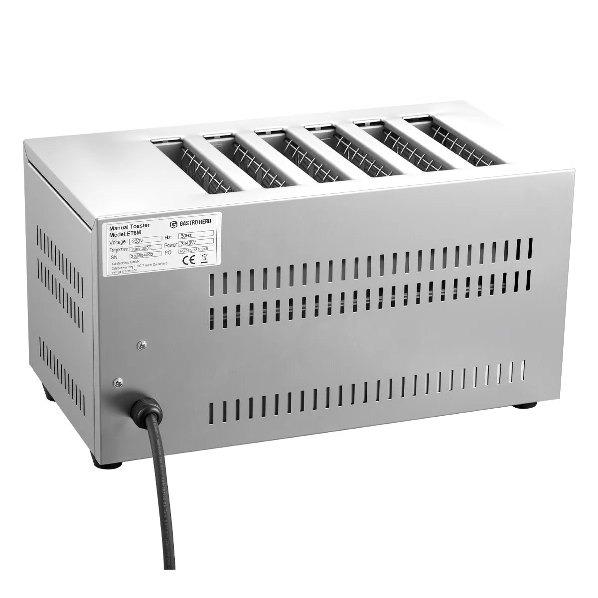 Toaster mit 6 Schlitzen
