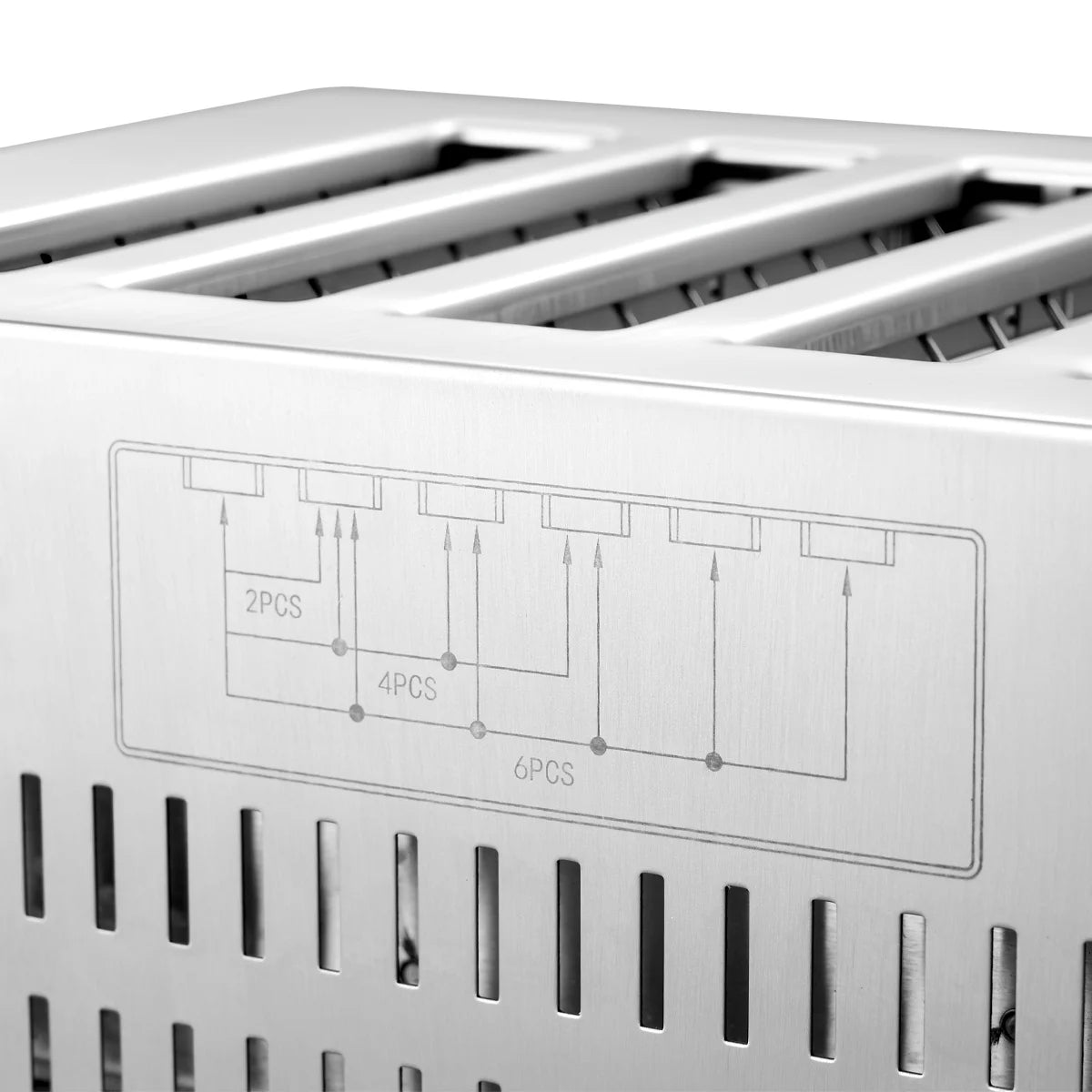 Toaster mit 6 Schlitzen