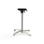 Feros X Cross Terrassentisch Sand gestell + Midnight Marble HPL Ø70 cm