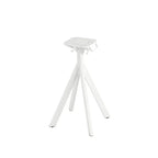 Feros Infinity Terrassentisch Weiß frame + Schwarz HPL Ø70 cm