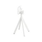 Feros Infinity Terrassentisch Weiß frame + Schwarz HPL Ø70 cm