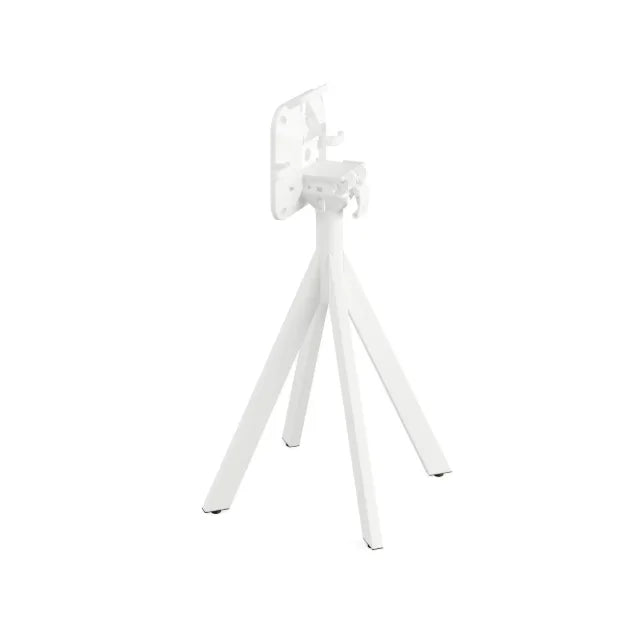 Feros Infinity Terrassentisch Weiß frame + Schwarz HPL Ø70 cm