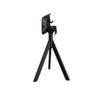 Feros Infinity Tripod Terrassentisch Schwarz frame + Galaxy Marble HPL Ø70 cm