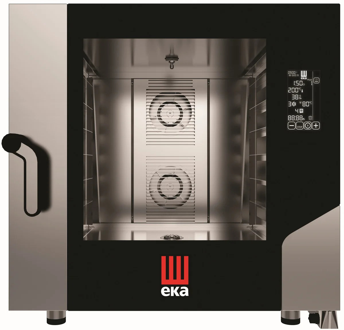 Tecnoeka Kombidämpfer Millennial Black Mask MKF 664 BM, 6 x 600x400 mm