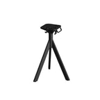 Feros Infinity Tripod Stehtisch Schwarz frame + Galaxy Marble HPL Ø70 cm