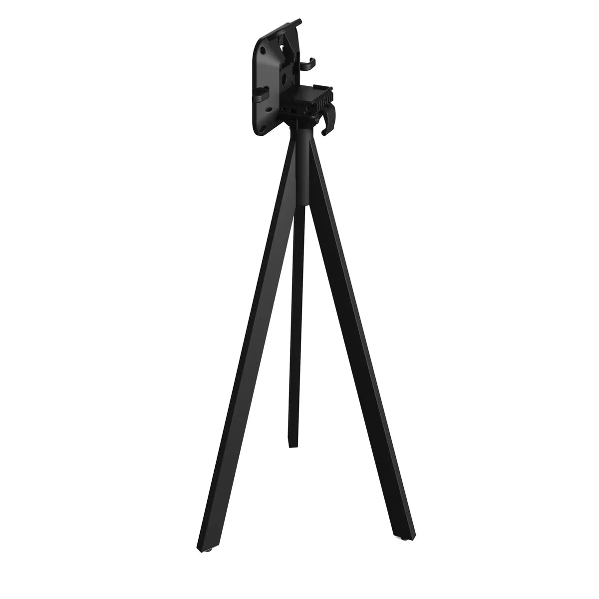 Feros Infinity Tripod Stehtisch Schwarz frame + Galaxy Marble HPL 70x70 cm