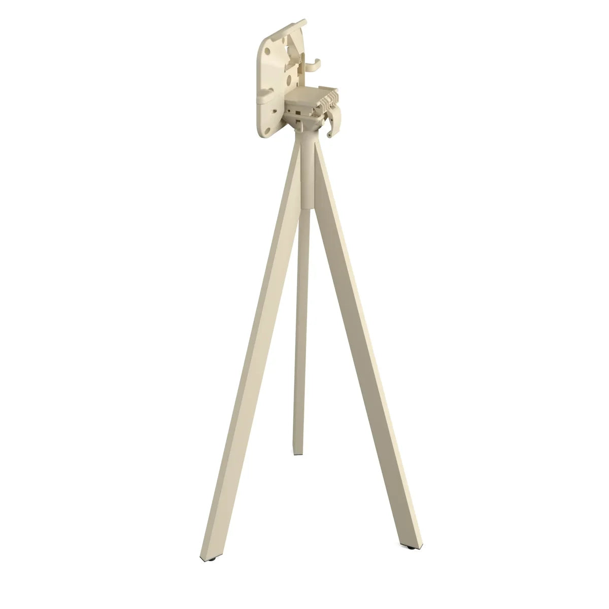 Feros Infinity Tripod Stehtisch Sand frame + Tropical Wood HPL Ø70 cm