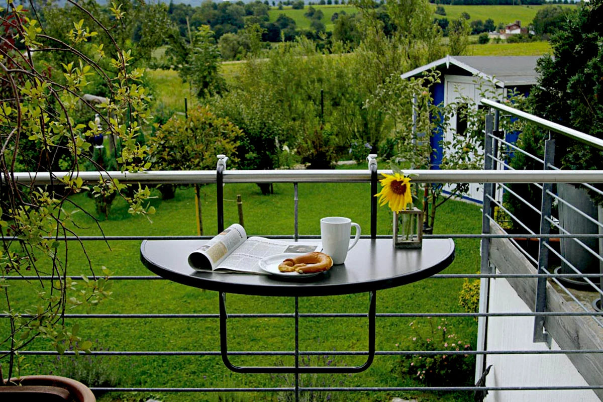 barths Butler – Balkonhängetisch 100x50 cm Anthrazit