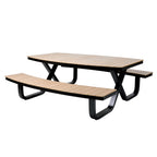 barths Buddy – Picknicktisch Polywood-Schwarz