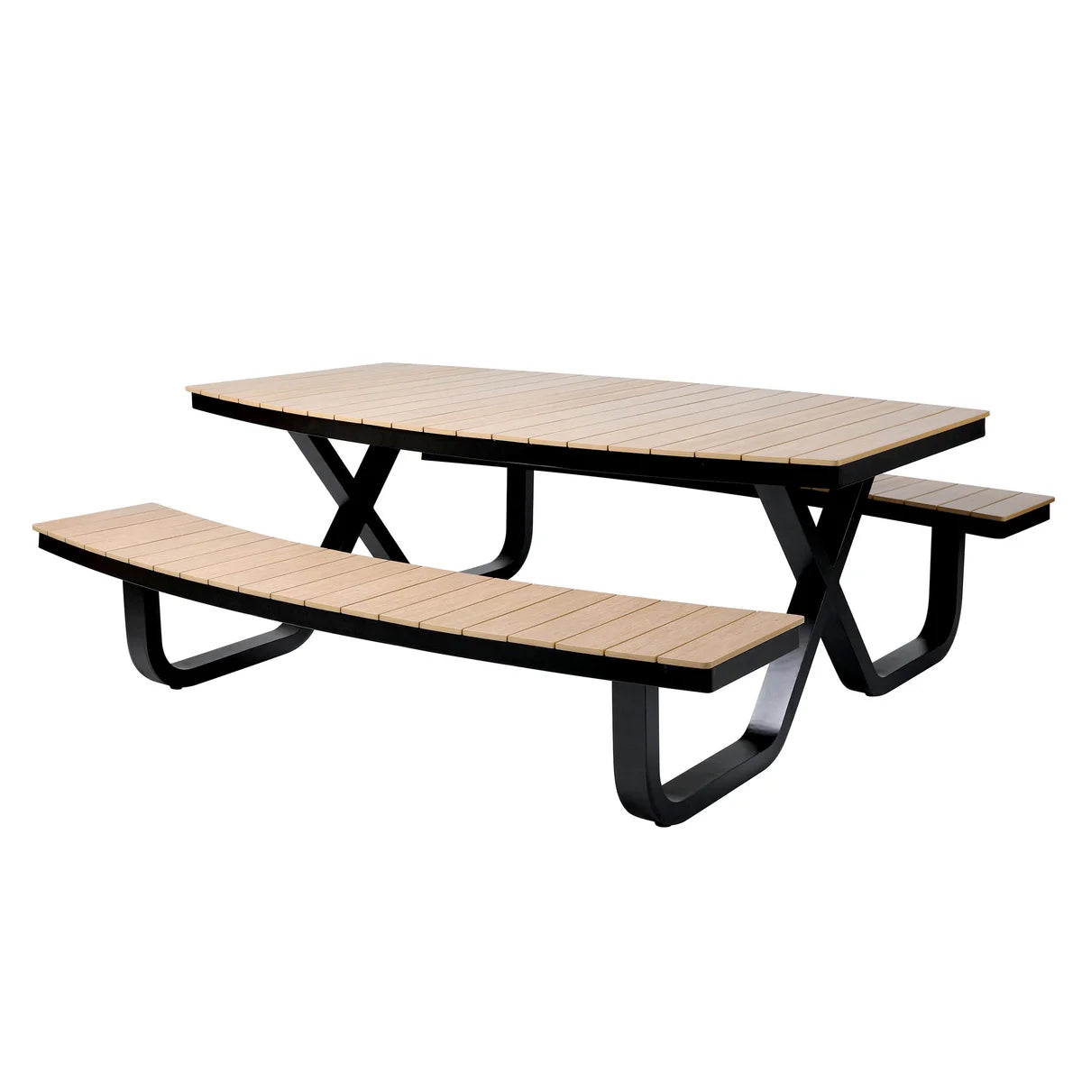 barths Buddy – Picknicktisch Polywood-Schwarz