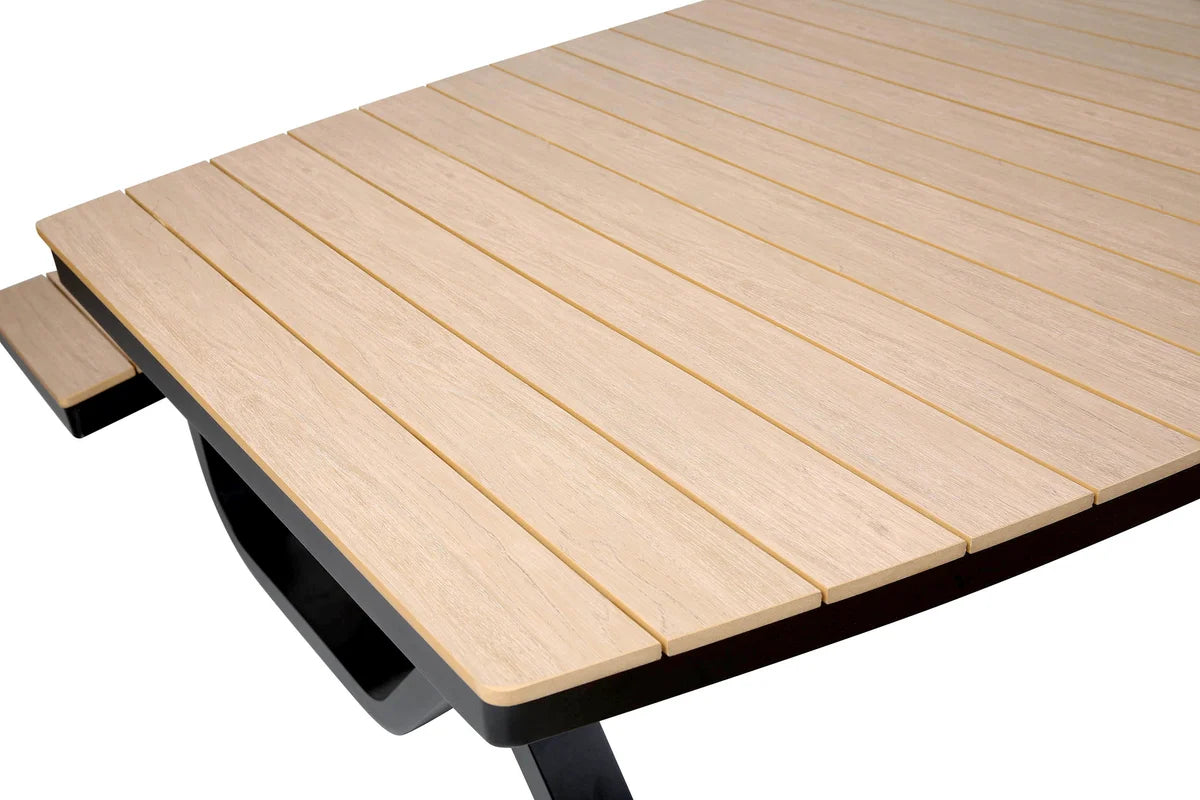 barths Buddy – Picknicktisch Polywood-Schwarz