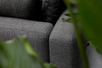 barths Athene – Lounge-Set mit zwei Beistelltischen Anthrazit – Teakholz