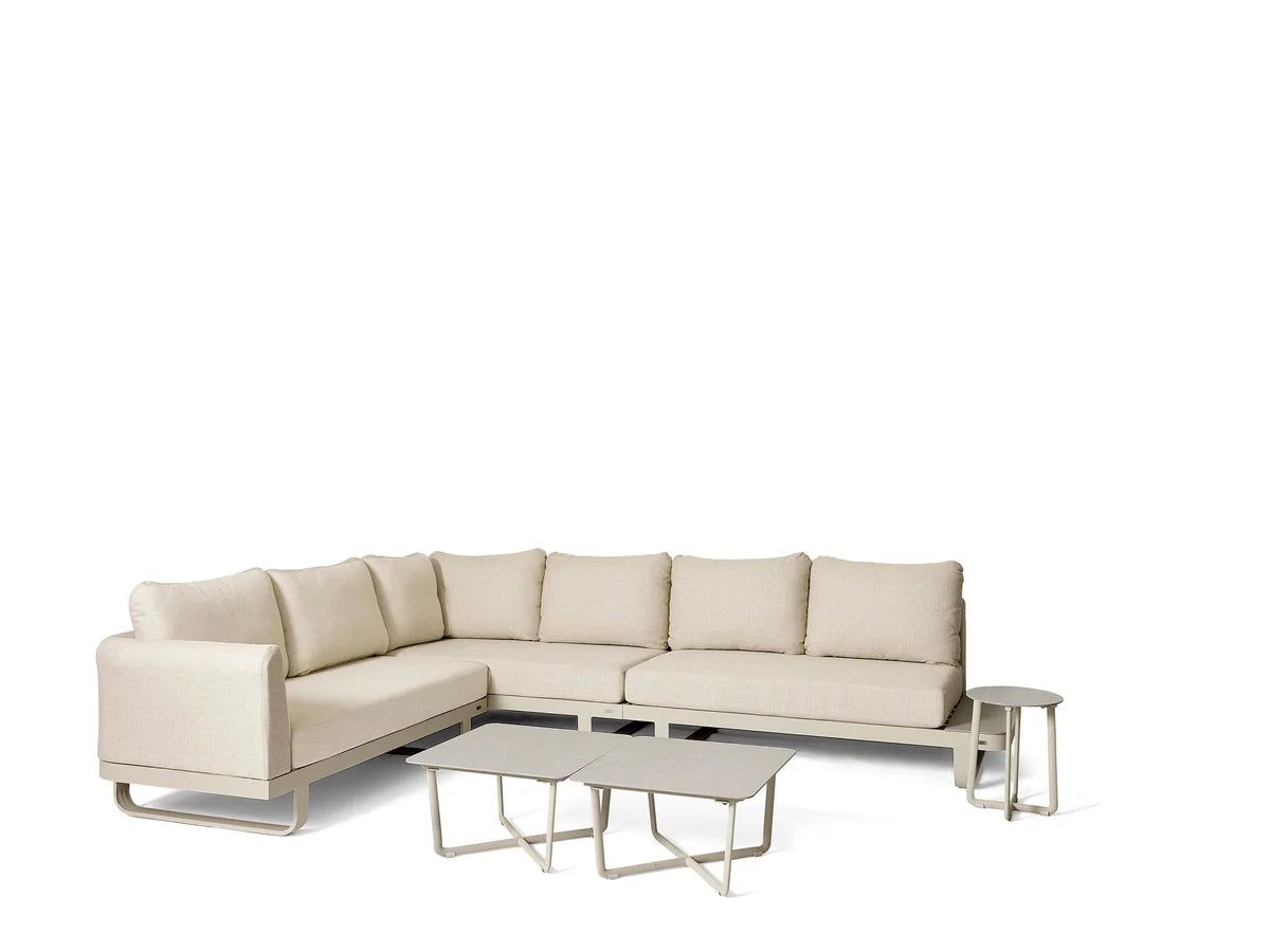 barths Fellow – Lounge-Set mit 3 Beistelltischen Sand