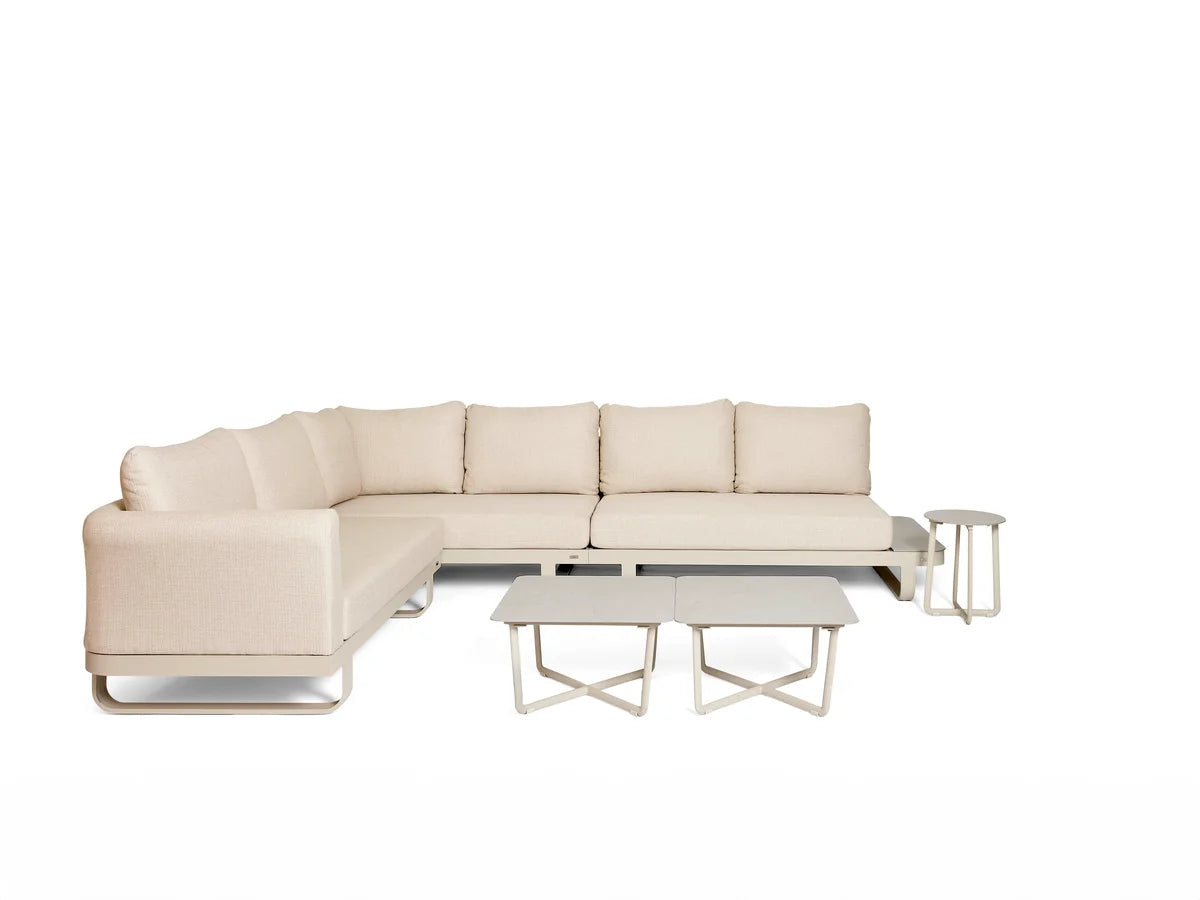 barths Fellow – Lounge-Set mit 3 Beistelltischen Sand