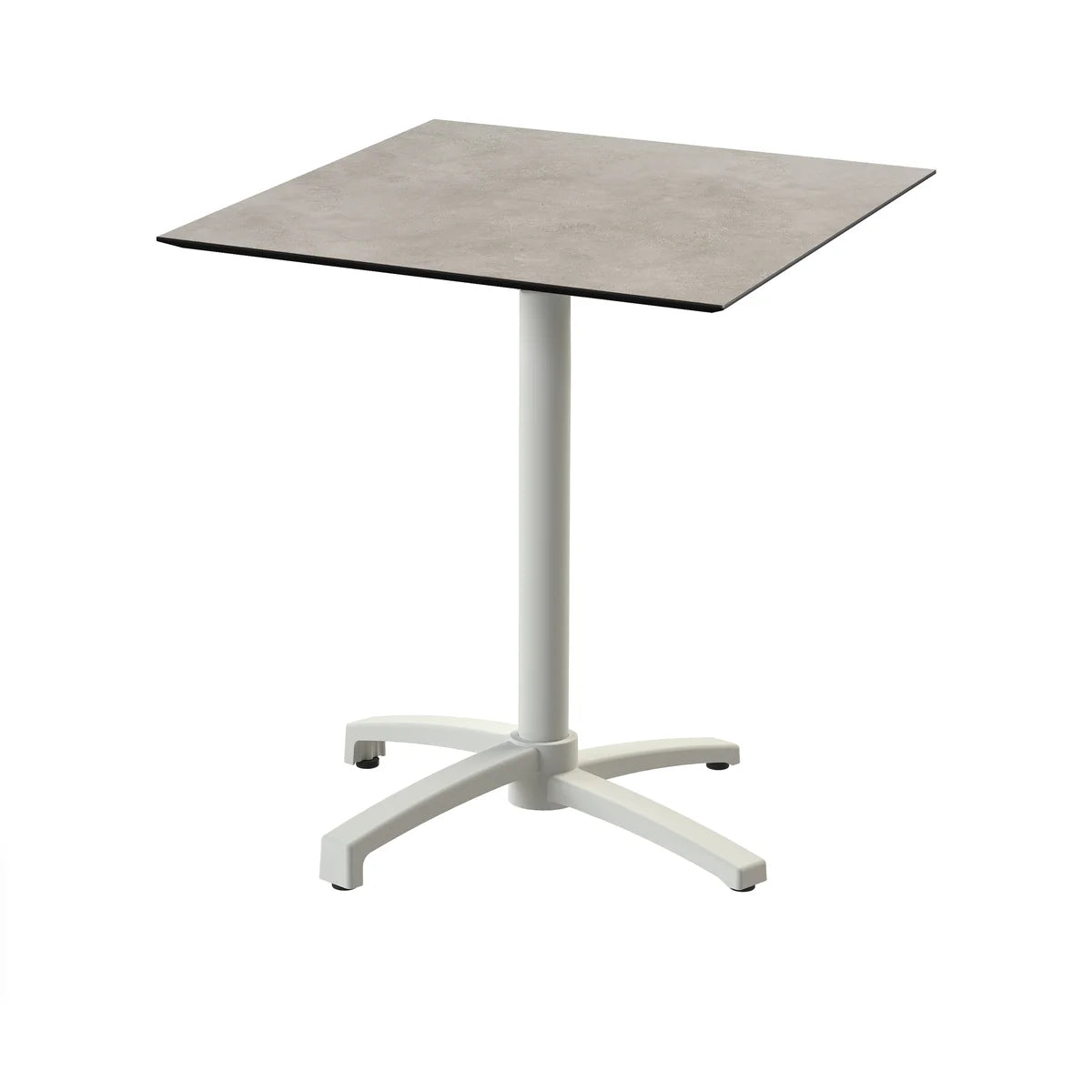 Feros X Cross Terrassentisch Sand gestell + Moonstone HPL 70x70 cm