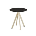 Feros Infinity Terrassentisch Sand frame + Schwarz HPL Ø70 cm