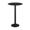 Feros Urban Stehtisch Schwarz frame +  Schwarz HPL Ø70 cm