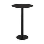 Feros Urban Stehtisch Schwarz frame +  Schwarz HPL Ø70 cm