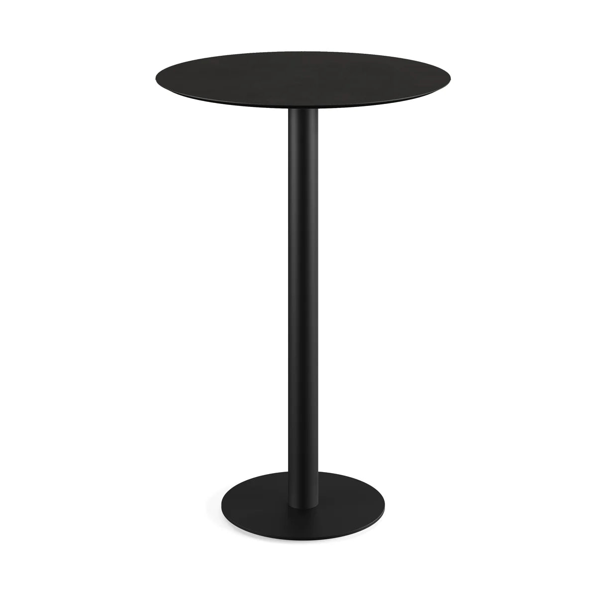 Feros Urban Stehtisch Schwarz frame +  Schwarz HPL Ø70 cm