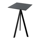 Feros Infinity Tripod Stehtisch Schwarz frame + Schwarz HPL 70x70 cm