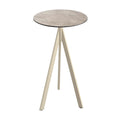 Feros Infinity Tripod Stehtisch Sand frame + Moonstone HPL Ø70 cm