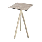 Feros Infinity Tripod Stehtisch Sand frame + Moonstone HPL 70x70 cm