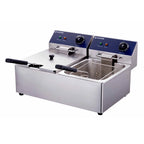 Elektro-Doppel-Fritteuse ECO 6+6 Liter
