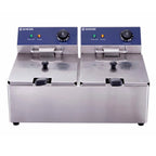 Elektro-Doppel-Fritteuse ECO 6+6 Liter
