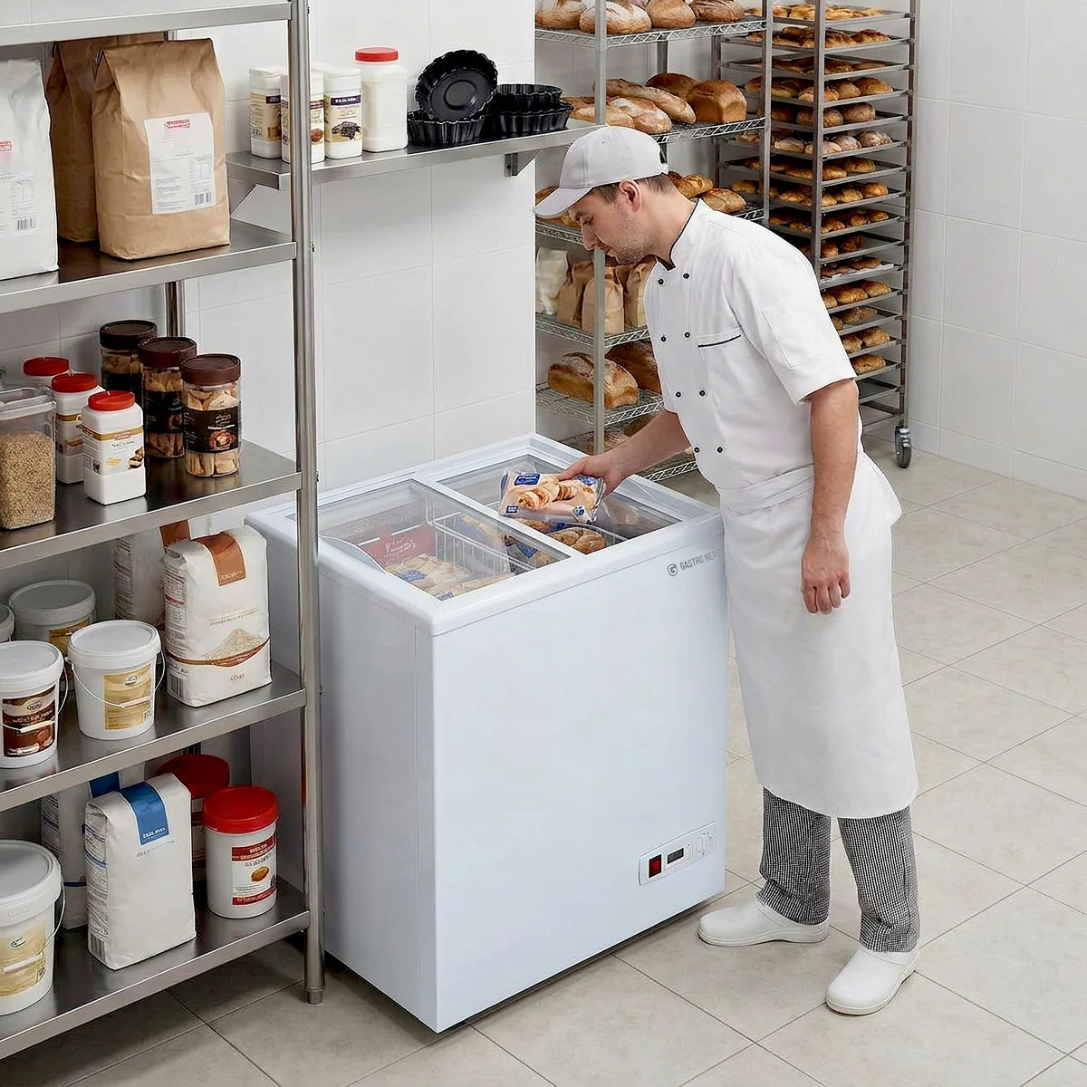 Tiefkühltruhe ECO 100 mit Glasschiebedeckel