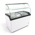 Speiseeisvitrine mit Glasaufsatz – 6 x 5 L – 273 L – inkl. Eisschalen