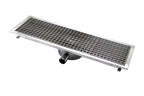 Bodenablauf aus Edelstahl - 900 x 300 x 133 mm