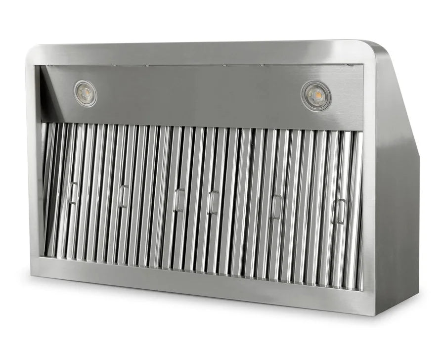 Dunstabzugshaube aus Edelstahl - mit Motor - 900 x 560 x 250 mm