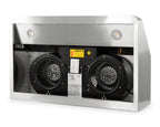 Dunstabzugshaube aus Edelstahl - mit Motor - 900 x 560 x 250 mm