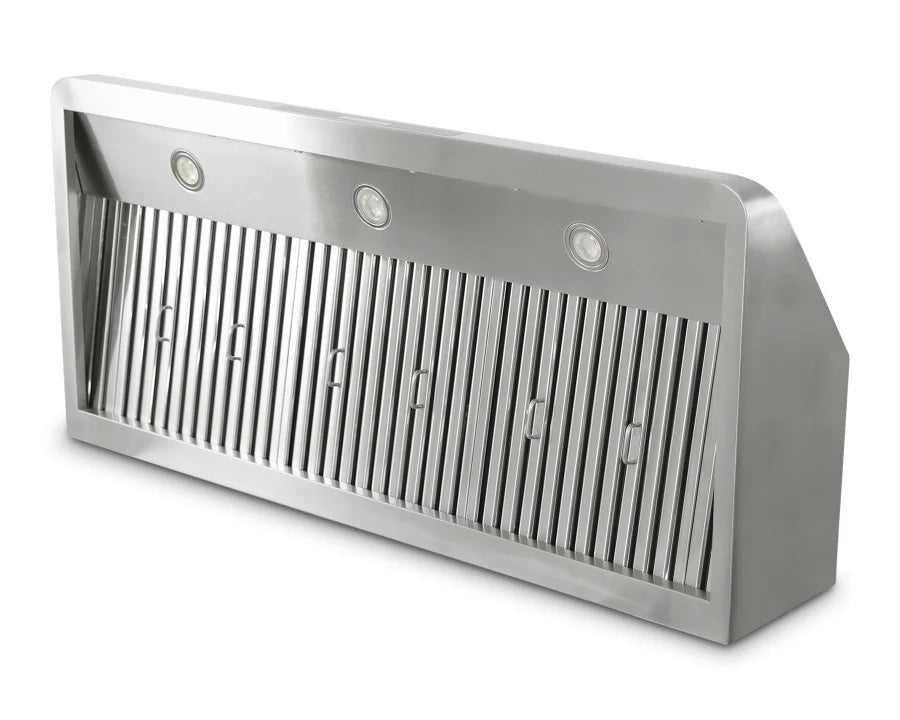 Dunstabzugshaube aus Edelstahl - mit Motor - 1.200 x 560 x 250 mm
