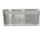 Dunstabzugshaube aus Edelstahl - mit Motor - 1.200 x 560 x 250 mm