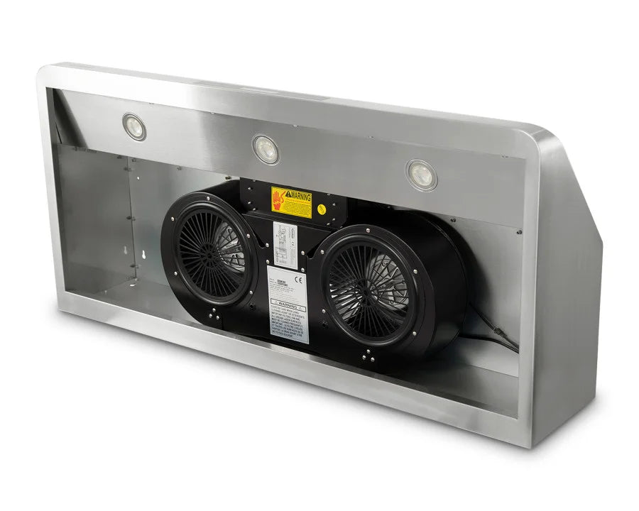 Dunstabzugshaube aus Edelstahl - mit Motor - 1.200 x 560 x 250 mm