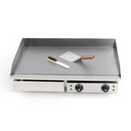 Elektro Grillplatte - 3,5 kW - Edelstahl - Glatt