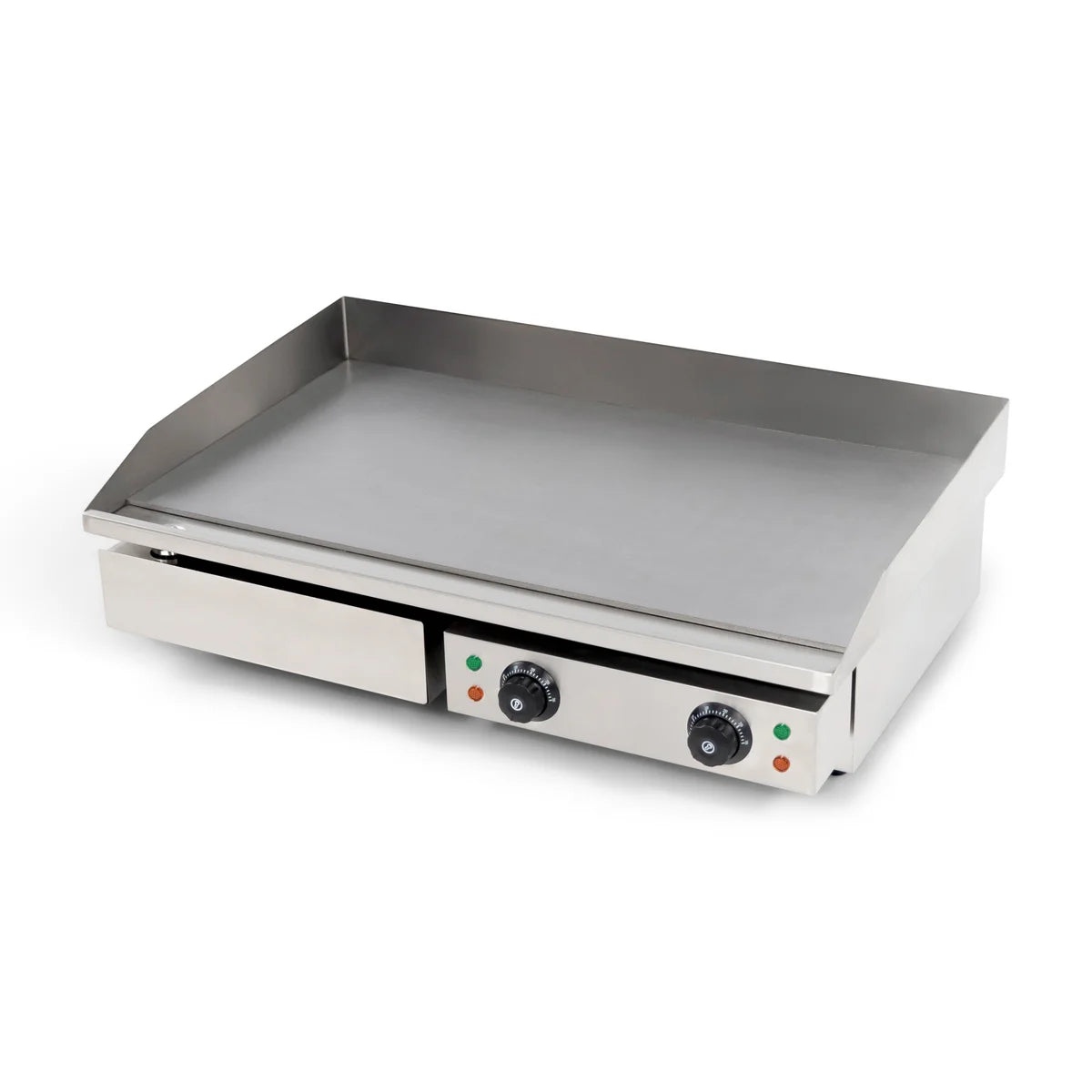 Elektro Grillplatte - 3,5 kW - Edelstahl - Glatt