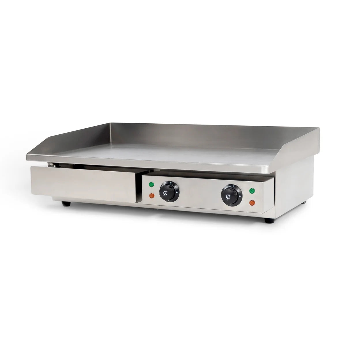 Elektro Grillplatte - 3,5 kW - Edelstahl - Glatt