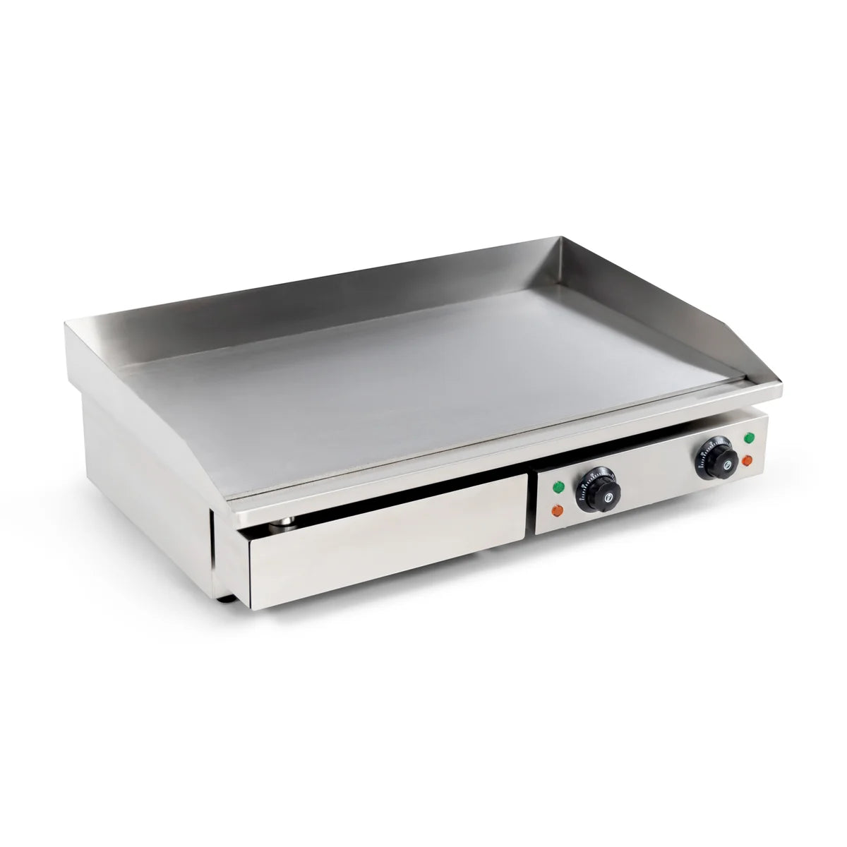 Elektro Grillplatte - 3,5 kW - Edelstahl - Glatt