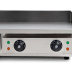 Elektro Grillplatte - 3,5 kW - Edelstahl - Glatt