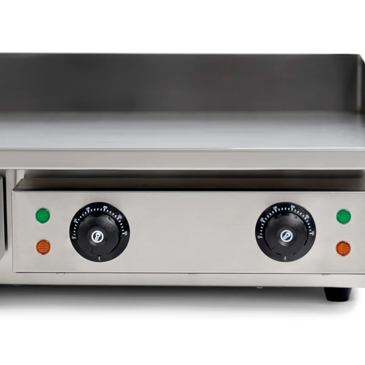 Elektro Grillplatte - 3,5 kW - Edelstahl - Glatt