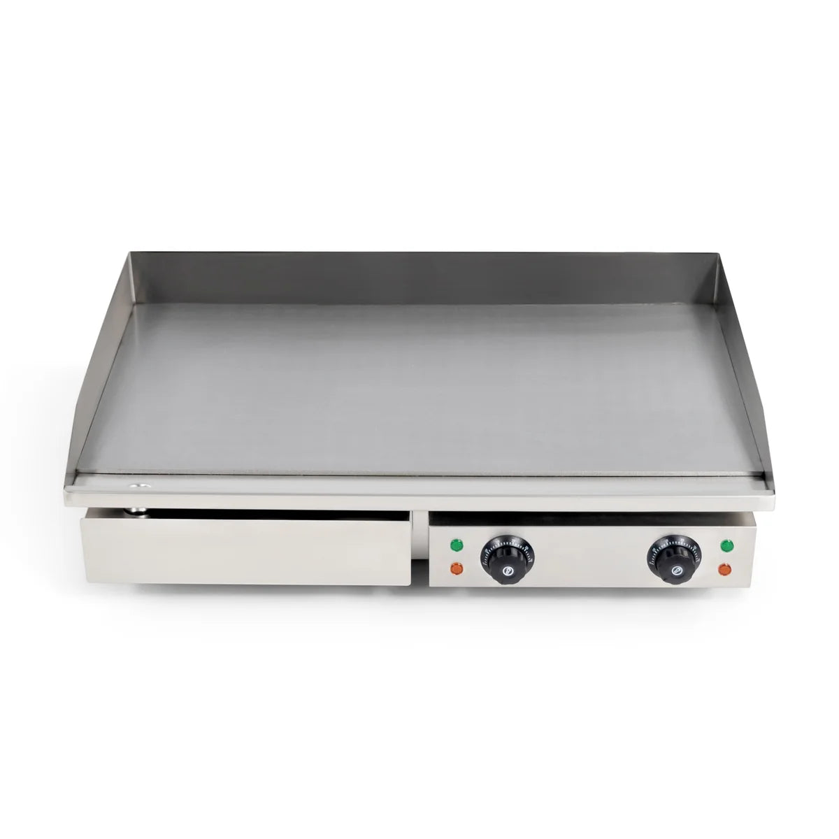 Elektro Grillplatte - 3,5 kW - Edelstahl - Glatt