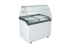 Speiseeisvitrine mit Glasaufsatz – 6 x 5 L – 273 L – inkl. Eisschalen