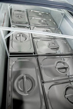 Speiseeisvitrine mit Sicherheitsglas – 9 x 5 L – 278 L