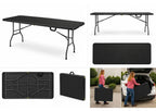 Klapptisch - 1.800 x 740 x 740 mm - Schwarz