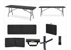 Klapptisch - 1.800 x 740 x 740 mm - Schwarz