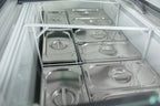 Speiseeisvitrine mit Glas-Schiebedeckel – 9 x 5 L – 278 L – schwarz