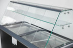 Speiseeisvitrine mit Glas-Schiebedeckel – 9 x 5 L – 278 L – schwarz